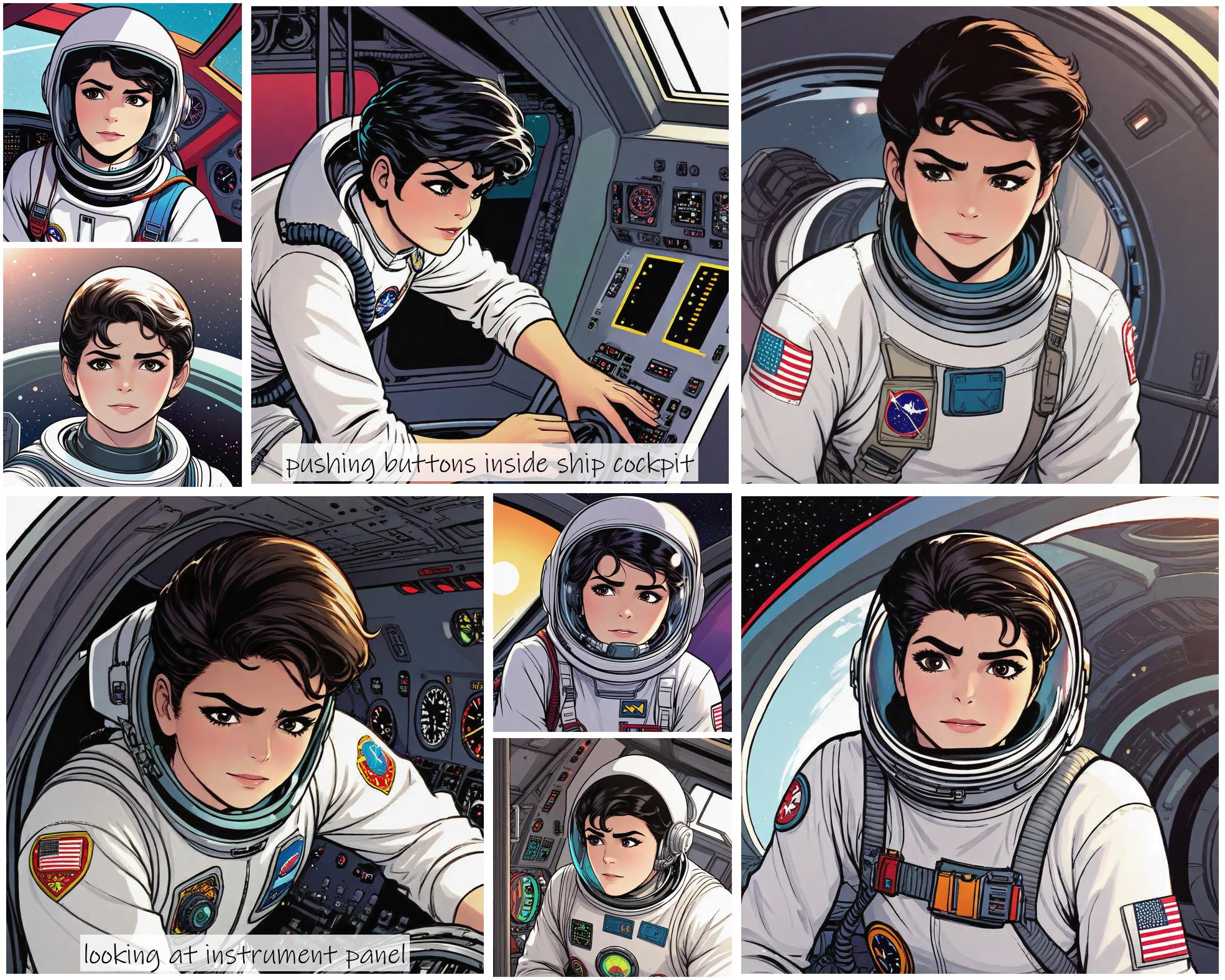 Story Diffusion - Comic book Image - young-astronaut-img-wearing-a-white-shirt-no-helmet-j0b4zn8835rgp0cfg8383rcvd8