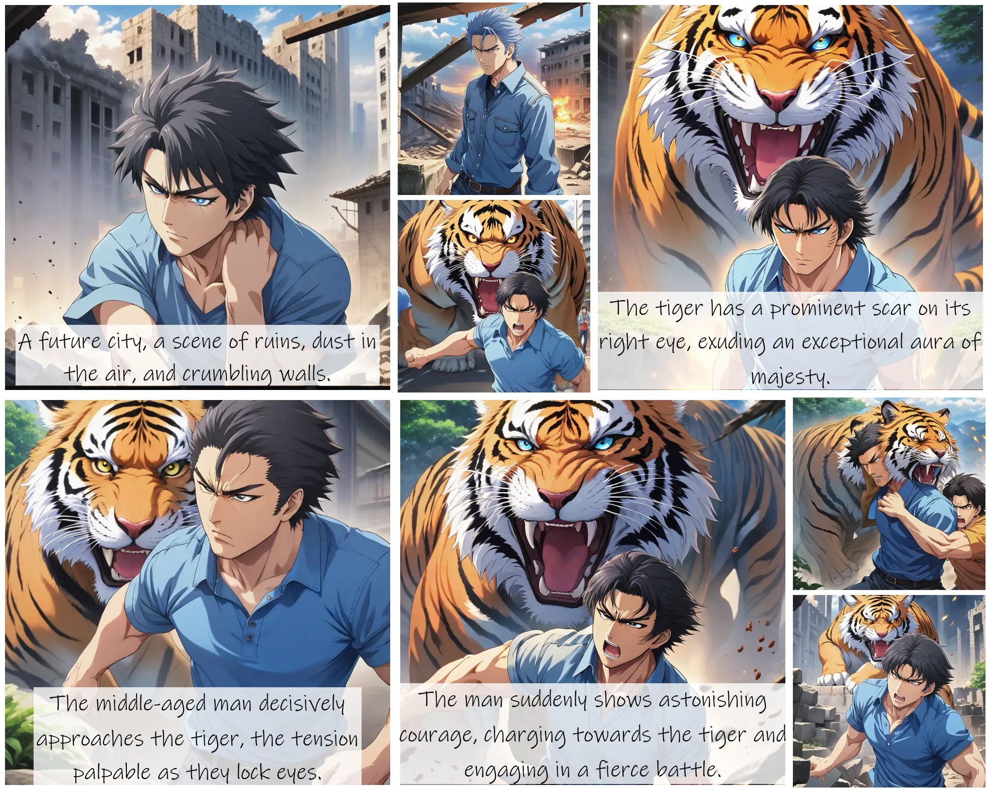 Story Diffusion - Japanese Anime Image - a-strong-man-img-wearing-a-blue-shirt-fpwqyedfbsrgg0cfg2abwn6crw