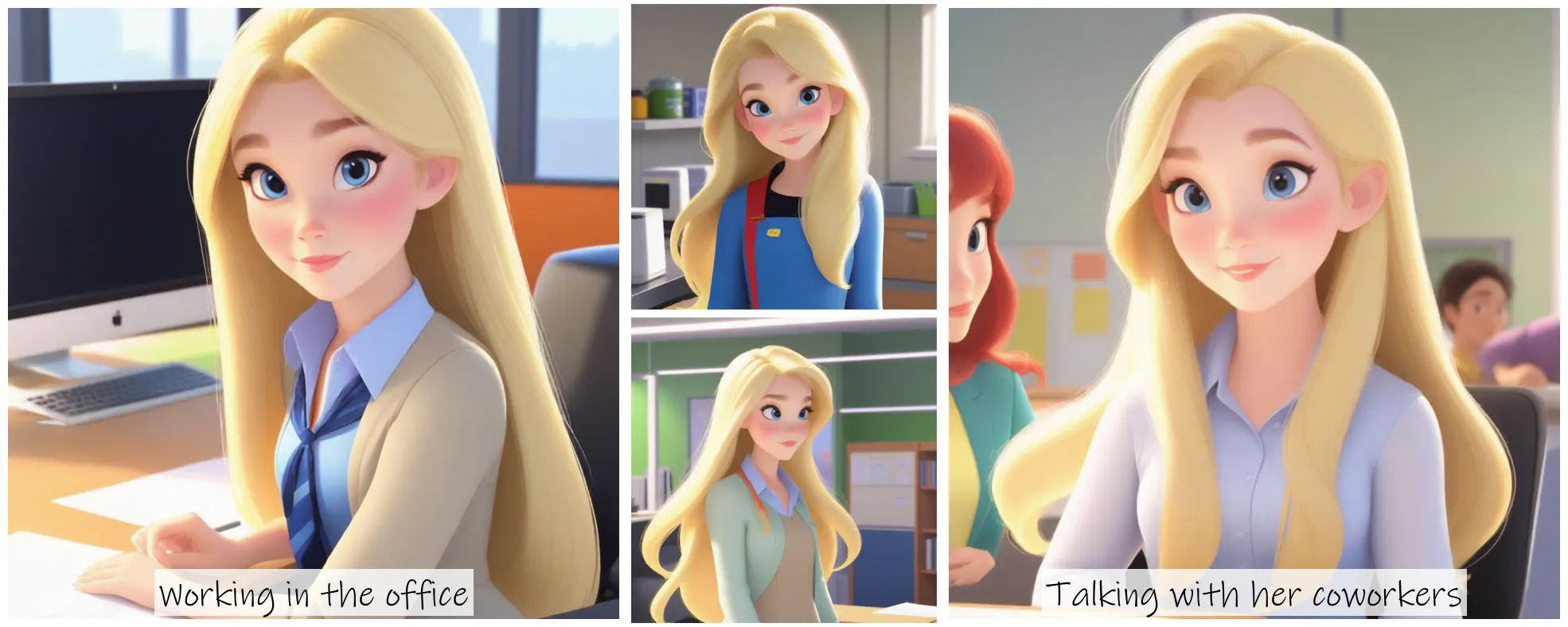 Story Diffusion - Disney Charactor Image - a-beautiful-woman-img-with-long-blonde-hair-9zszgf7hrnrgm0cfpkcbvezsyr