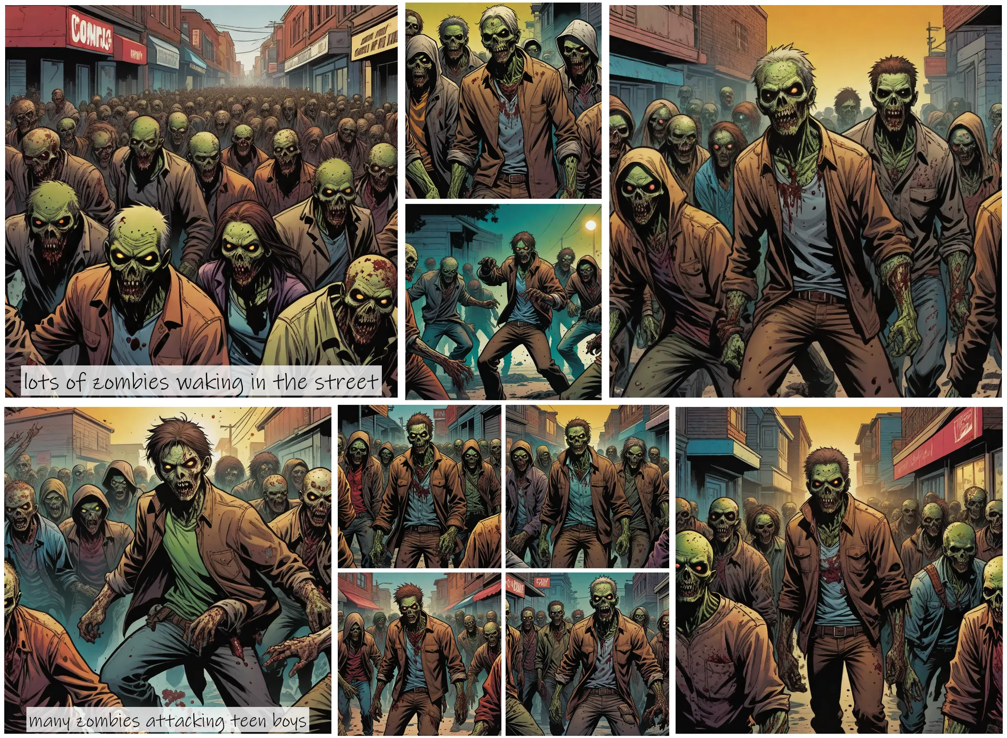 Story Diffusion - Comic book Image - zombies-brown-clothes-06navx31d9rgm0cffyk8s0rf58